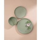 18-Piece Stoneware Dinnerware Set - Matte Sage Green