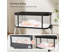 Baby Bassinet Bedside Sleeper with Wheels - Portable Crib