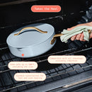 5.5 Quart Ceramic Non-Stick Sauté Pan - Cornflower Blue