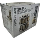Revolving Spice Rack with Integrated Tool Caddy