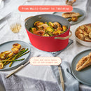 10-in-1 6 Qt Electric Multi-Cooker - Tomato Red