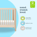 Marisol 4-in-1 Convertible Crib - Taupe/Washed Natural
