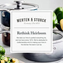 Merten & Storck Steel Core Enameled 1.5-Quart Saucepan with Lid - Aegean Teal by Greenpan