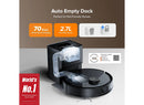 Q10 PF+ Vacuum and Mop with 10,000 Pa Suction, Auto Empty Dock and Dual Anti-Tangle System White