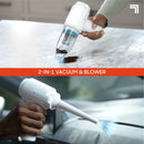 Sharper Image Cordless Handheld Vacuum and Blower - White