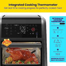 ExacTemp 12 Quart 5-In-1 Air Fryer With Integrated Smart Thermometer - Black