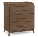 Spencer 3 Drawer Dresser with Changing Top - Teak Brown