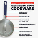 2.54qt Ceramic Nonstick Aluminum Sauce Pan With Lid