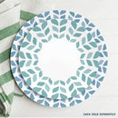 8.5" Salad Plates - Abstract Blue