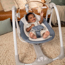 Swing N Go Portable Swing Removable Toy Bar - Chambray