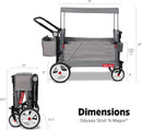 Collapsible Stroll Wagon with Storage Bag - Light Grey