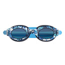 Junior Glide Print Swim Goggles - Navy/Blue