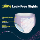 Girls' Nighttime Bedwetting Underwear - Size Large