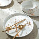 Zora Porcelain Dinner Plate Set of 4 - White