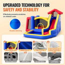 Inflatable Bounce House with Slide & Blower - 131x133x91 inch