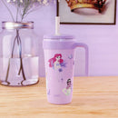 18oz Princess Stainless Steel Vacuum Straw Tumbler - Purple