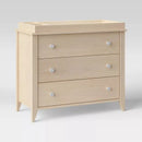 Sprout 3 Drawer Changer Dresser - Washed Natural And White