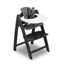 High Chair with Cushion - Blackwashed