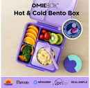 Insulated Bento Lunch Box with Leakproof Thermos - Plum