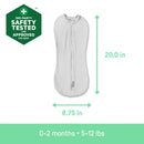 SwaddleMe by Ingenuity Zipper Baby Swaddle - 2pk - Dino Jam