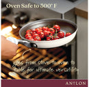 10" Nonstick Hard Anodized Frying Pan - Cream
