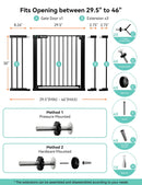 30" Tall Baby Gate - Black