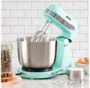 Everyday 3qt Stand Mixer - Aqua: 6 Speeds, 250W, Dishwasher-Safe Parts, Metal & Plastic, Kitchen Mixer