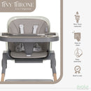 2-in-1 Portable High Chair - Fossil Gray