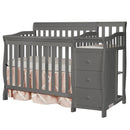 Jayden 4-in-1 Mini Convertible Crib and Changer - Dark Gray
