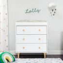 Lolly Dresser 3-Drawer Changer with Changer - White Pine