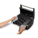 Searing Grill with Glass: Indoor Nonstick Grill, Dishwasher-Safe Parts, 1200W, Black