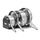 Stainless Steel 12 Piece Cookware Set - Silver
