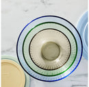 Sculpted Tinted Lidded Mixing Bowl - Green