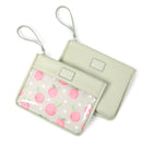 Leatherette Snack Pouch Sack 2pk - Peaches