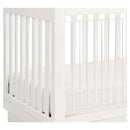 Harlow 3-in-1 Convertible Crib with Toddler Rail - White and Acrylic