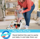 Portable Baby Chair - Cute Cow Sit-Me-Up Floor Seat with BPA-Free Teether