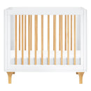 Lolly 4 in 1 Convertible Mini Crib and Twin Bed with Toddler Bed Conversion Kit - white/natural