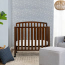 Dylan Folding Portable 3-in-1 Mini Crib and Twin Bed - Espresso
