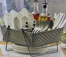 Utensil Caddies - Folding Handles Picnic Basket