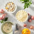2-Piece Round Mini Pie Dishes - Cream