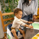 2-in-1 Booster Feeding and Floor Seat - Night Sky