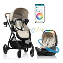 Shyft Intuiti+ Travel System With Revolve180 LiteMax NXT - Champagne