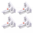 Secure-to-Explore Adhesive Locks - White - 4pk
