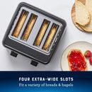 4-Slice Toaster - Black
