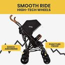 PowerGlyde Plus Side By Side Double Stroller - Black - Jeep