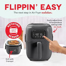 7QT Flip & Fry 2-in-1 Air Fryer + Grill - Graphite