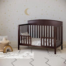 5-in-1 Convertible Baby Crib - Espresso
