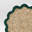 2pk Woven Charger Scallop Green - Threshold™