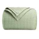 Extra Large Waffle Blanket - Twin 90” x 66” - Sage