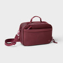 Faux Neoprene Lunch Tote - Burgundy